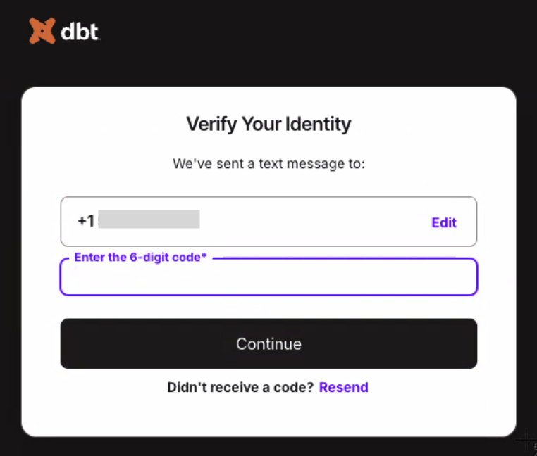 Enter the 6-digit code. Enter the 6-digit code.